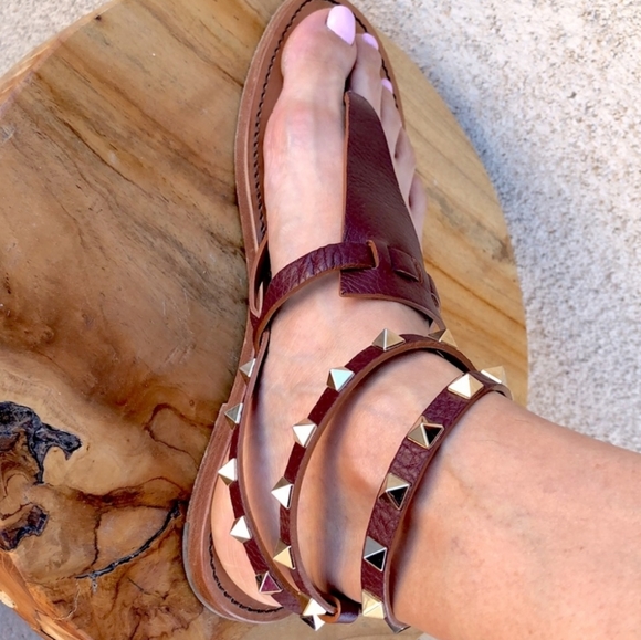 VALENTINO GARAVANI ROCKSTUD SANDALS Size 40.5 - Picture 7 of 10